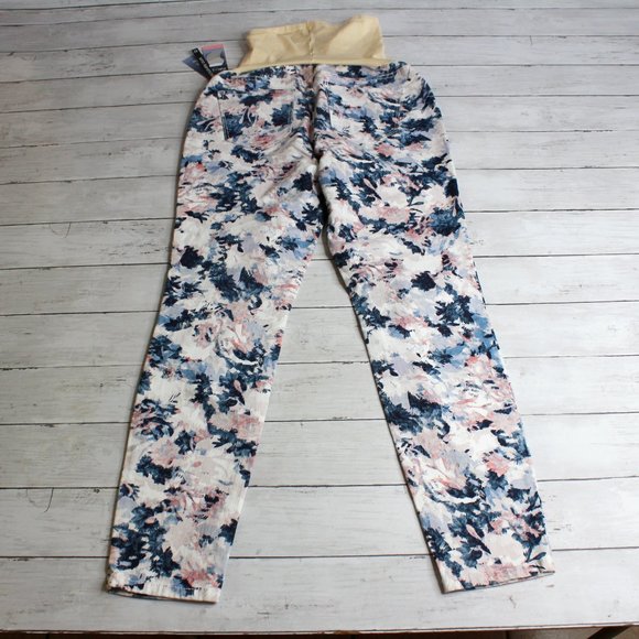 Flutter & Kick Women's Maternity Denim Blue Jeans Size 10 Skinny Leg - Picture 10 of 11